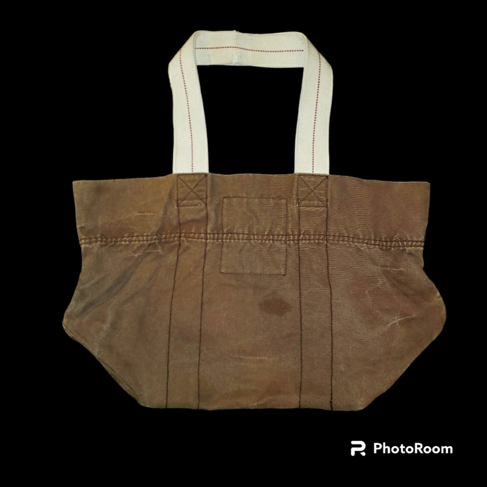 Vintage Hollister 100% Cotton with 100% Polyester Trim Tote Bag - Picture 2 of 10